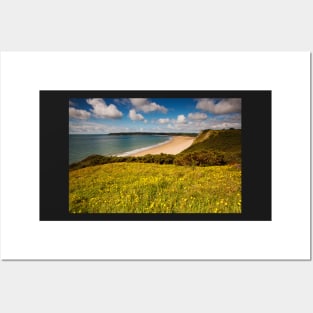 Oxwich Bay from Little Tor, Gower Posters and Art